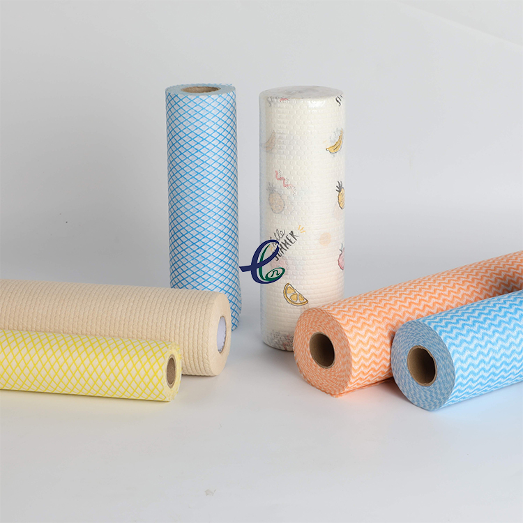 Recent Produced Spunlace Cleaning Nonwoven Rolls